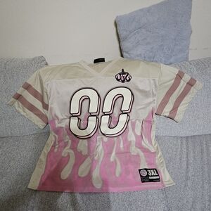 Pink and Cream Graphic Jersey